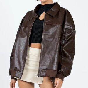 Princess Polly Goldsmith Faux Leather Jacket